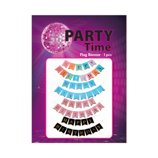 PARTY HAPPY BIRTHDAY BANNER 1/1 PASTEL UNL-1399 