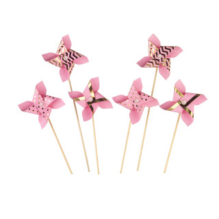 PARTY PINWHEEL PICK 6/1 PINK UNL-1428 