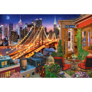 PUZZLE 1000 DELOVA C-104598-2 BROOKLYN BRIDGE LIGHTS CASTORLAND 