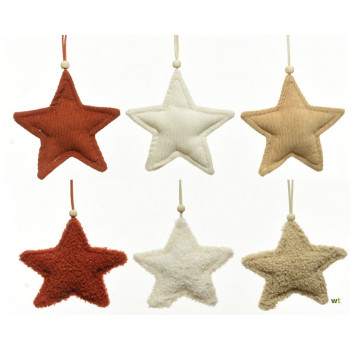 UKRAS NOVOGODIŠNJI ZVEZDA POLYESTER 13X14X13CM 521043 