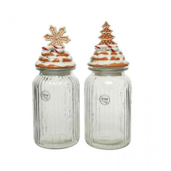 TEGLA NOVOGODIŠNJA STAKLENA 11X28CM 608640 