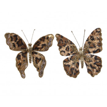 LEPTIR UKRASNI 14X2X13CM BROWN/GOLD 612247 