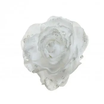 CVET UKRASNI 14X8.5CM WINTER WHITE 629346 