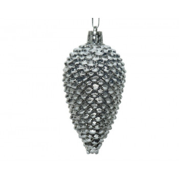 UKRAS NOVOGODIŠNJI ŠIŠARKA 4.5X4.5X9CM SREBRNA 027753 