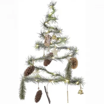 JELKA NOVOGODIŠNJA SPIRALA SA LED SVETLOM 29X48CM ZELENA 385368 