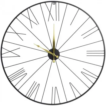 SAT ZIDNI METALNI 70CM CRNI NBE000030 