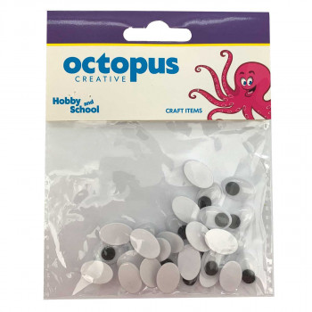DEKORATIVNE OČI SAMOLEPLJIVE 1X1.5cm 32kom UNL-1694 OCTOPUS 