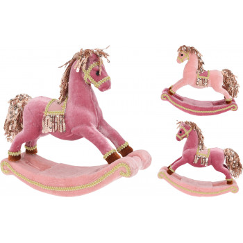 FIGURA NOVOGODIŠNJA KONJIĆ ZA LJULJANJE 26CM YZB004810 