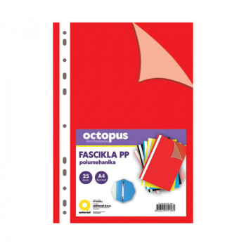 FASCIKLA A4 POLUMEHANIKA SA 11 RUPA 25/1 CRVENA OCTOPUS UNL-1814 
