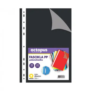 FASCIKLA A4 POLUMEHANIKA SA 11 RUPA 25/1 CRNA OCTOPUS UNL-1819 