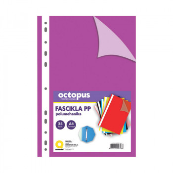FASCIKLA A4 POLUMEHANIKA SA 11 RUPA 25/1 ROZA OCTOPUS UNL-1825 