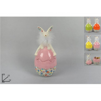 DEKORATIVNA TEGLA KERAMIČKA ZEC SA PERCEM 25CM GI009260A 