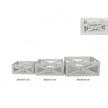 GAJBICE DEKORATIVNE DRVENE 3/1 SET MO000530 