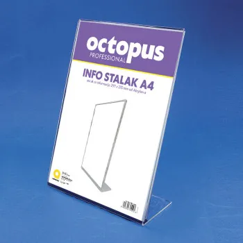 STALAK INFO A4 210X297mm PLEKSI OCTOPUS UNL-1860 