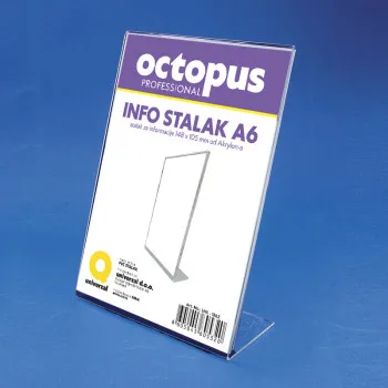 STALAK INFO A6 148X105mm PLEKSI OCTOPUS UNL-1862 