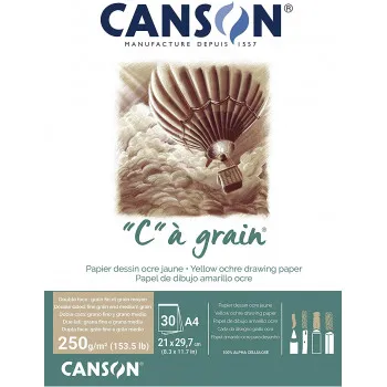 BLOK 21X29.7cm 250g 30 LISTA C A GRAIN CANSON 400110541 
