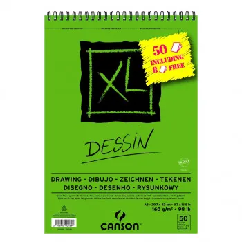 BLOK A3 SPIRALA 160g 50LISTA XL DESSIN CANSON 400110015 