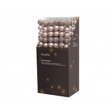 KUGLA NOVOGODIŠNJA 14/1 3CM PINK 020464 