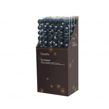 KUGLA NOVOGODIŠNJA 14/1 3CM PLAVA TAMNO 020466 