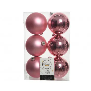 KUGLA NOVOGODIŠNJA 6/1 8CM PINK 022075 