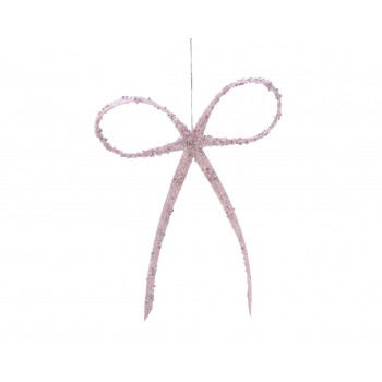 UKRASNA MAŠNA PLASTIČNA GLITER PINK 12X1.2X16CM 522897 