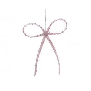 UKRASNA MAŠNA PLASTIČNA GLITER PINK 12X1.2X16CM 522897 
