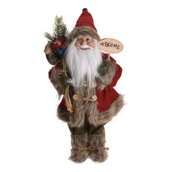 NOVOGODIŠNJA FIGURA DEDA MRAZ 57CM BRAON ASK000410 