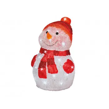 FIGURA NOVOGODIŠNJA SNEŠKO SA LED SVETLOM 25X25X35CM 491157 