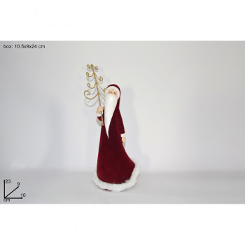 NOVOGODIŠNJA FIGURA DEDA MRAZ KERAMIČKI 23CM CM002728 