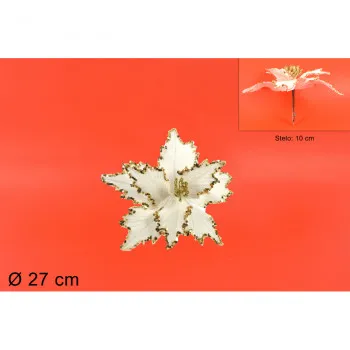 CVET UKRASNI ZLATNI VELUR 27CM MO003383A 