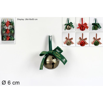 NOVOGODIŠNJI UKRAS ZVONČIĆ 6CM RO010732 