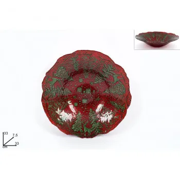 ČINIJA DEKORATIVNA 33CM CRVENO-ZELENA CM003394A 