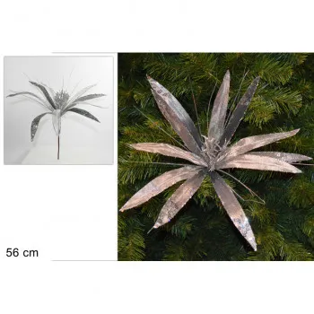 CVET DEKORATIVNI 56CM SREBRNI RO007453B 