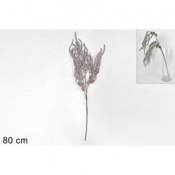 GRANA DEKORATIVNA 80CM SREBRNA RO010596 