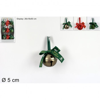 NOVOGODIŠNJI UKRAS ZVONČIĆ 5CM RO010733 