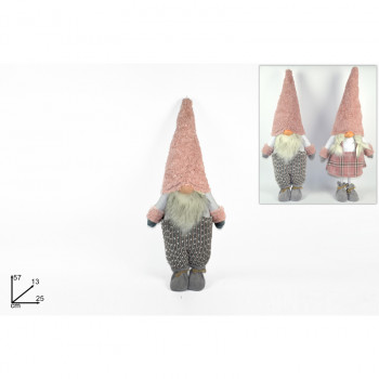 NOVOGODIŠNJA FIGURA PATULJAK ROZI 57CM MO002782A 