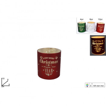 LAMPA STAKLENA NOVOGODIŠNJA10CM CM002596 