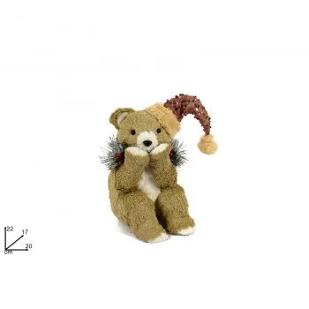 FIGURA UKRASNA MEDA SA KAPOM 22CM MI008121A 