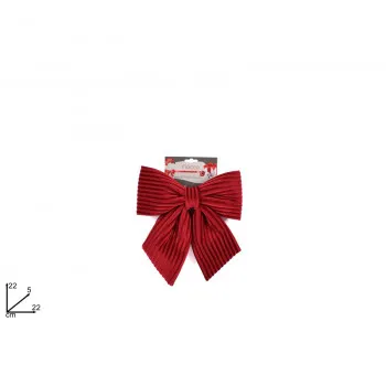 UKRASNA MAŠNA 22CM CRVENA VELUR MN002435 