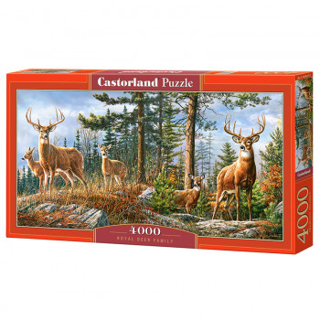 PUZZLE 4000 DELOVA C-400317-2 ROYAL DEER FAMILY CASTORLAND 