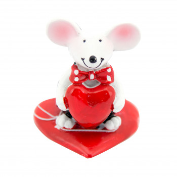 FIGURA MIŠ SA SRCEM POLIREZ 499398 