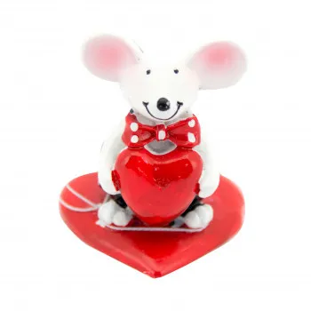 FIGURA MIŠ SA SRCEM POLIREZ 499398 
