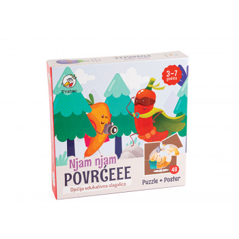PUZZLE 48 DELOVA POVRĆE 12 SLIKA VRABAC 