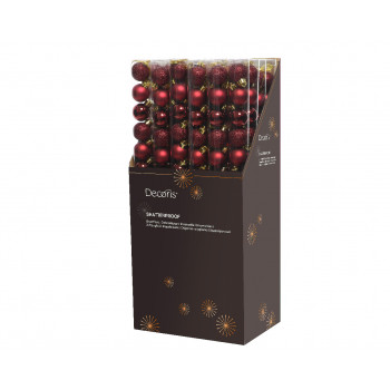 KUGLA NOVOGODIŠNJA 3CM 14/1 OXBLOOD 020459 