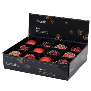 KUGLA NOVOGODIŠNJA 8CM CRVENA 062621 