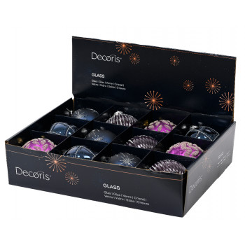 KUGLA NOVOGODIŠNJA 8CM PURPLE 062639 