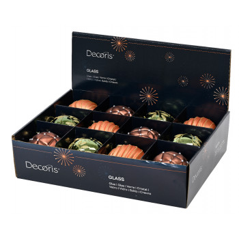 KUGLA NOVOGODIŠNJA 10CM MIX 062662 