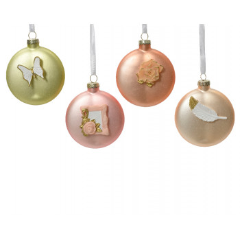 KUGLA NOVOGODIŠNJA 9CM MIX ORNAMENT 070189 