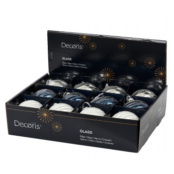 KUGLA NOVOGODIŠNJA 8CM MIX 070280 