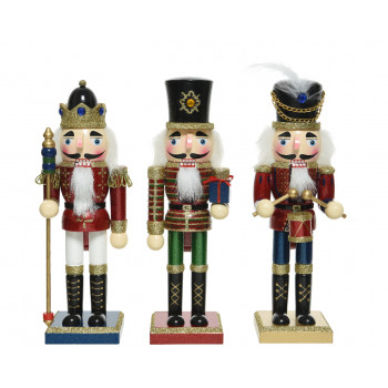 FIGURA UKRASNA VOJNIK 25CM CRVENI TAMNO 550343 